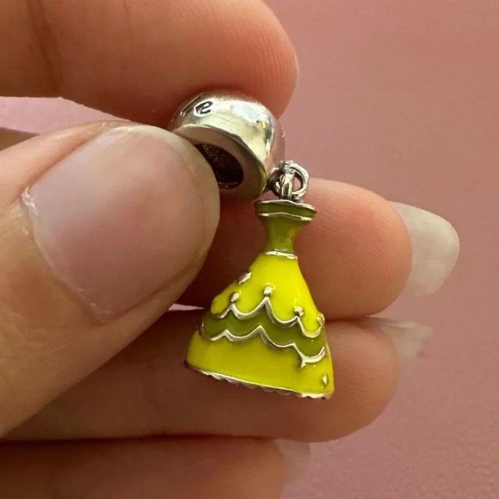 NWOT Disney Beauty & the Beast Belle's Dress Silver Dangle Charm